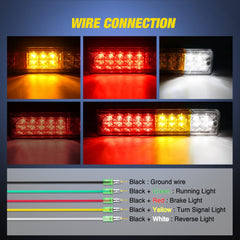 Nilight wiring detail showing five-color leads for easy installation