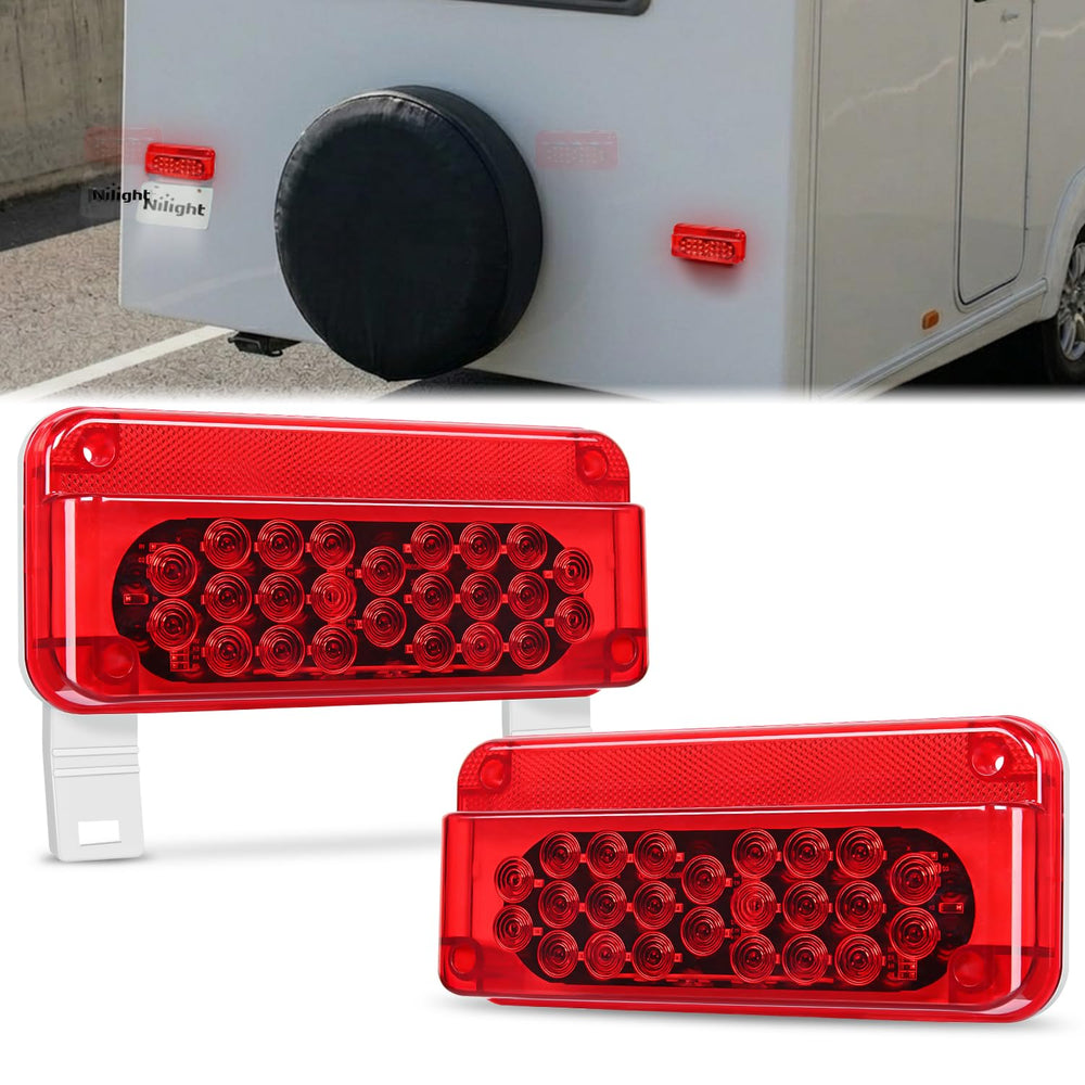 Nilight tail light front view showing bright LEDs and improved visibility