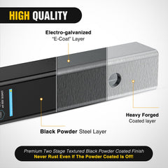 Nilight textured powder coat finish resisting corrosion and wear for long life