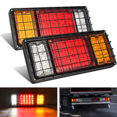 Nilight front view of tail light showing clear lens and benefits improved visibility