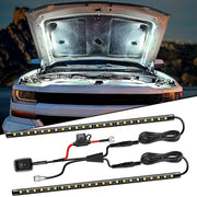 Nilight front view of underhood strip showing compact profile and bright benefit