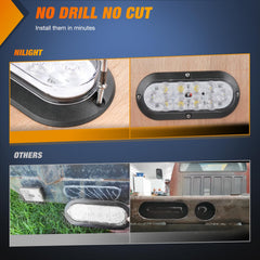 Nilight color-coded wires visible for easy hard-wired installation guidance