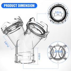 Nilight gasket close-up showing dual seal preventing leaks and odors