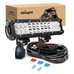 Nilight ZH084 front view showing sleek housing and LEDs for powerful illumination
