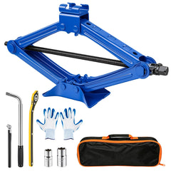 Nintival scissor jack front view showing compact design and quick setup benefit
