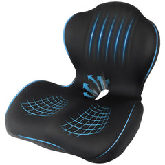 Nisuez front view of cushion showing ergonomic shape and universal fit benefit