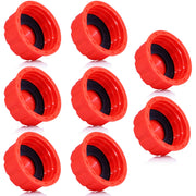 Niwicka front view of eight red caps showing pack and immediate replacement benefit