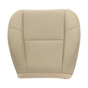 NLQR cashmere tan front view seat cover showing a precise factory fit benefit