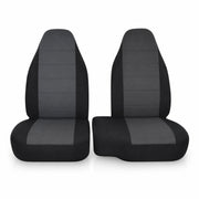 NLQR front view bench seat covers showing full fit and refreshed interior benefit