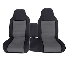 NLQR installed in vehicle front seat demonstrating clean, tailored look