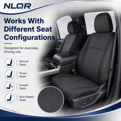 NLQR cover stitching and texture detail for factory-matching appearance