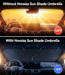 Nmoiss close-up of 240T fabric and reflective coating reducing heat