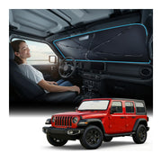 Nmoiss front packaging showing durable sunshade and quick-install benefit