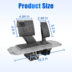 NOKINS assembly mounted on Club Car pedal in use, restores smooth throttle control