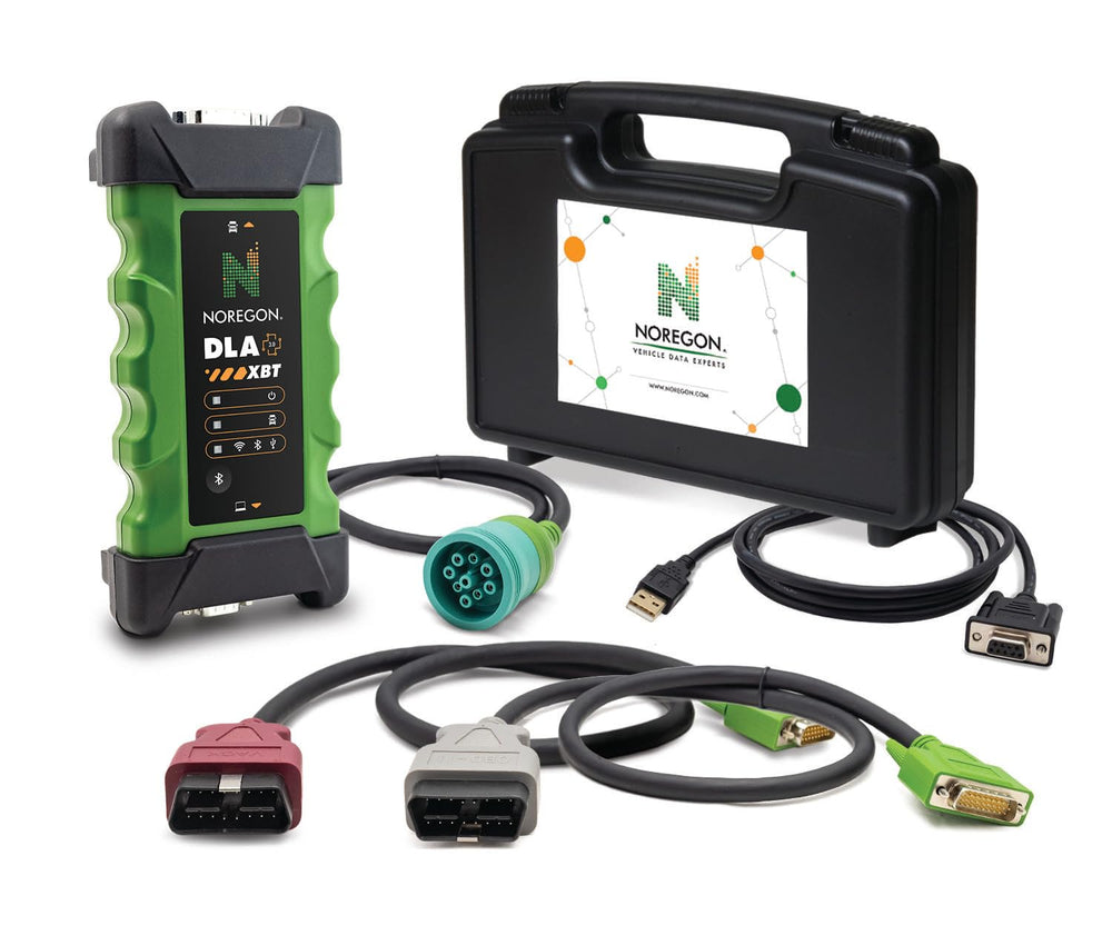 Noregon DLA+ 3.0 front view showing ports and durable housing for easy identification