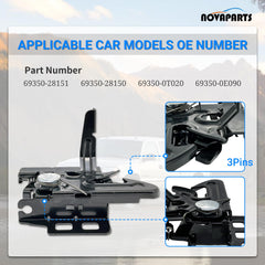 NOVAPARTS close-up of latch mechanism highlighting durable components