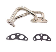 NOVAPARTS oil cooler line front view showing full assembly and fitment benefit