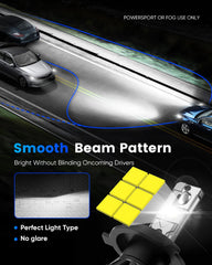 NOVSIGHT bulb installed in fog housing for quick plug-and-play fit