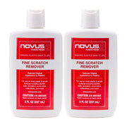 Novus two 8-ounce bottles front view showing product and branding benefit: clarity restoration