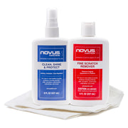 Novus PK2-8 front packaging showing bottles and towels for quick identification and portability