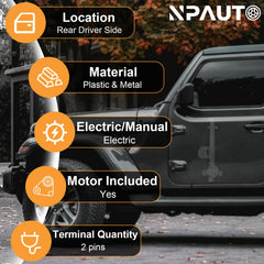 NPAUTO close-up of motor and housing highlighting durable construction and reliable torque