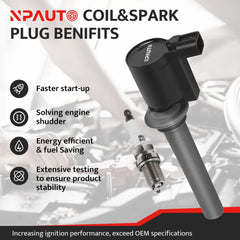 NPAUTO close-up of one ignition coil highlighting robust construction and improved spark delivery