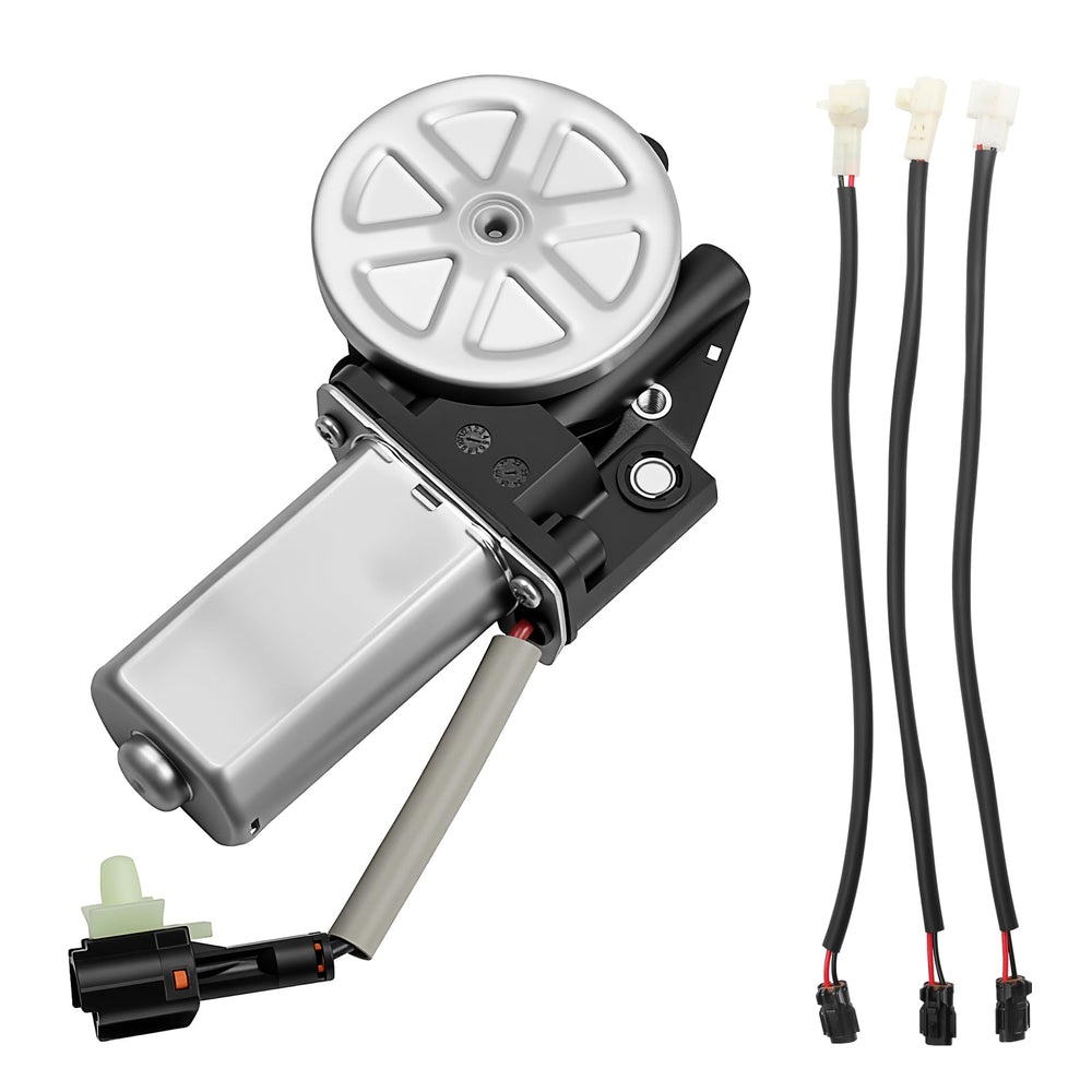 NPAUTO front view of window motor showing overall fit and sturdy casing for reliable replacement