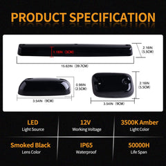 Nrgedzam close-up LED array showing bright amber benefit