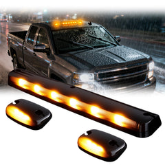 Nrgedzam front view installed on Silverado roof increases visibility
