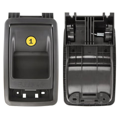 Ntoauto front view of seat release handle showing factory fit and restore function