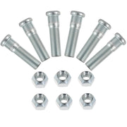 NUANJUYU front view of six studs and nuts showing complete replacement set and readiness