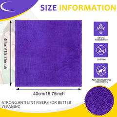 Nuenen stacked cloths beside ruler showing compact 16-inch size
