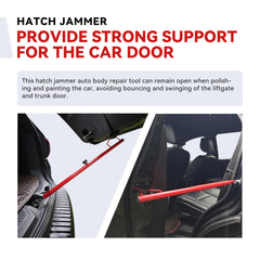 NuFlySic used on SUV hatch demonstrating hands-free work advantage