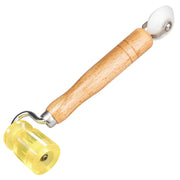 NuIth front view of roller set showing three heads and handle for versatile use