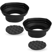 NVX front baffle close-up showing seal and durable silicone benefit