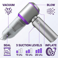 NWDEY close-up of motor port highlighting powerful brushless suction performance