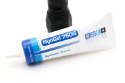 Nyogel 760G tube front view showing label and 50g capacity for easy dispensing
