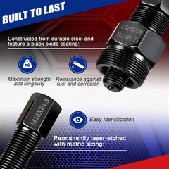 NYXOVA black oxide finish detail demonstrating corrosion resistance and durability