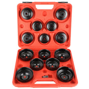 NYXOVA front view of full 15-piece cup wrench set, shows organization and portability
