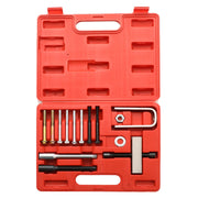 NYXOVA kit front view showing complete steering wheel puller set and case, professional reliability