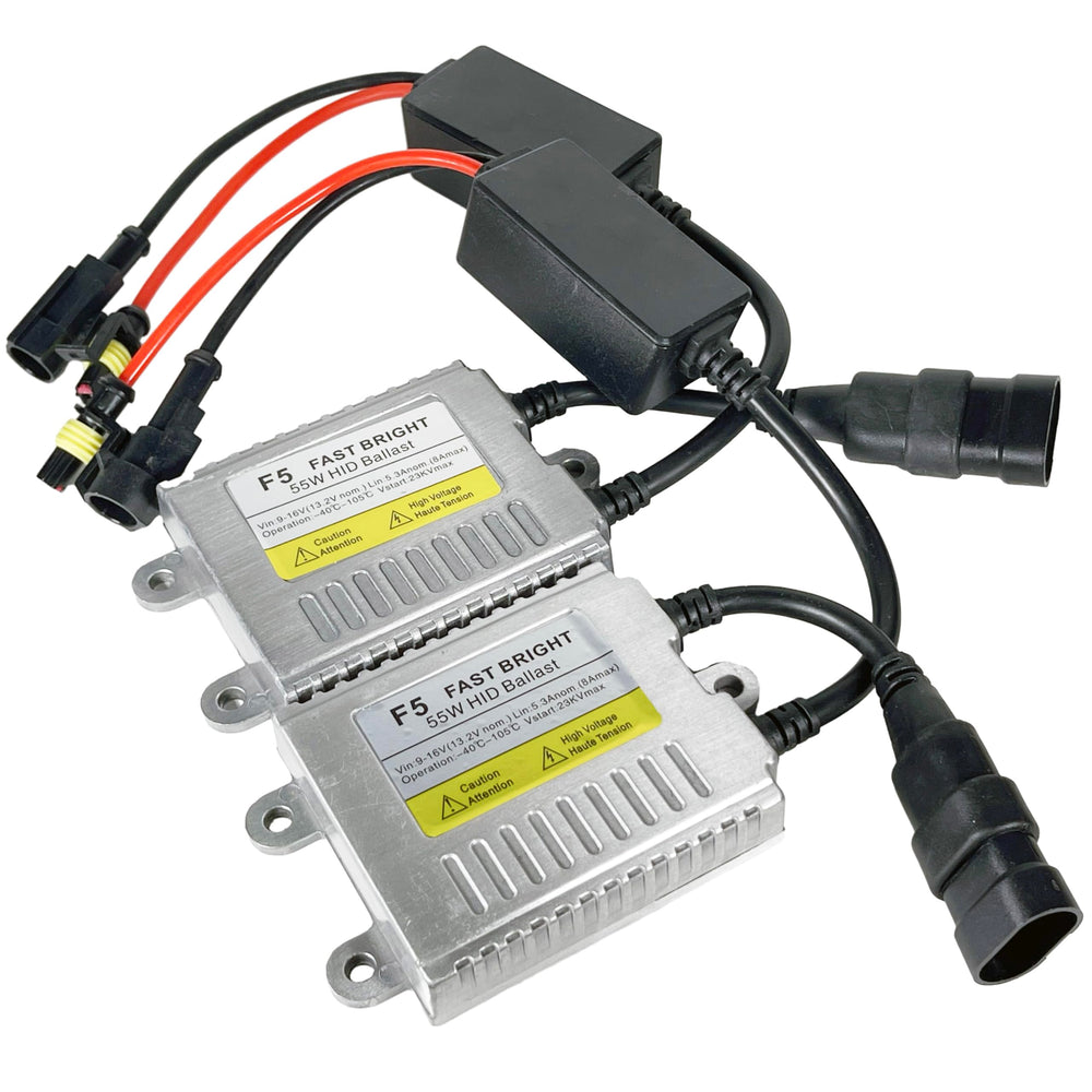 O-NEX ballast front view showing slim metal housing and mounting tabs for durable fit