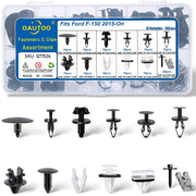 OAUTOO fastener kit front packaging showing full 130-piece assortment for Ford F-150, ensures correct replacements