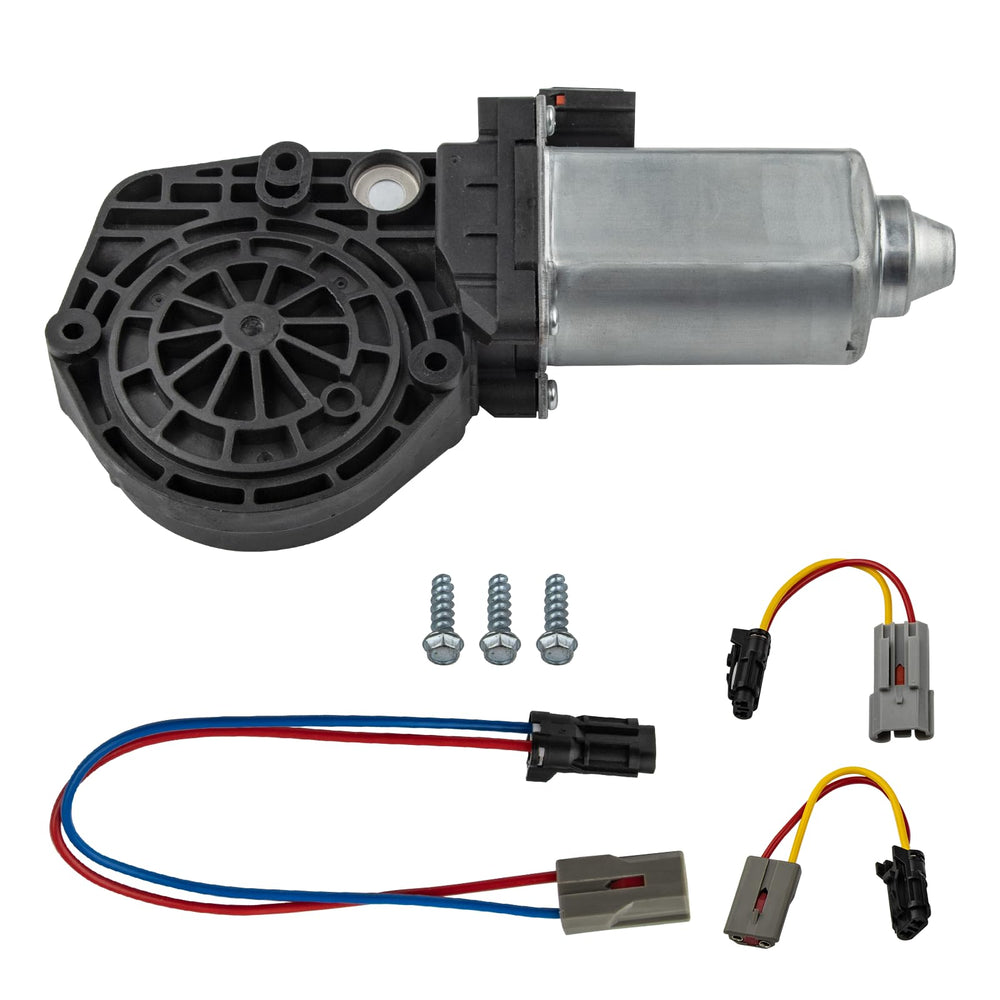 Obaee front right window motor front view showing sturdy housing and fitment benefit