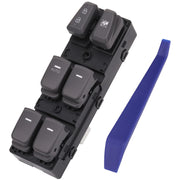 Obaee master power window switch front view showing full control layout and improved usability