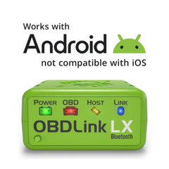 OBDLink LX angled plug close-up highlighting robust connector and durable build