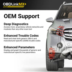 OBDLink MX+ next to a smartphone for scale, portable troubleshooting benefit