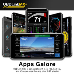 OBDLink MX+ LED status close-up, quick connection feedback benefit
