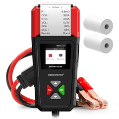 OBDMONSTER BM550U front view showing compact tester and printer for instant reports