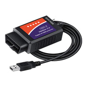 OBDResource ELM327 front view showing compact USB adapter and robust housing benefit reliable diagnostics