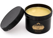 Obenauf's front jar view showing label and 8oz size benefit of durable protection